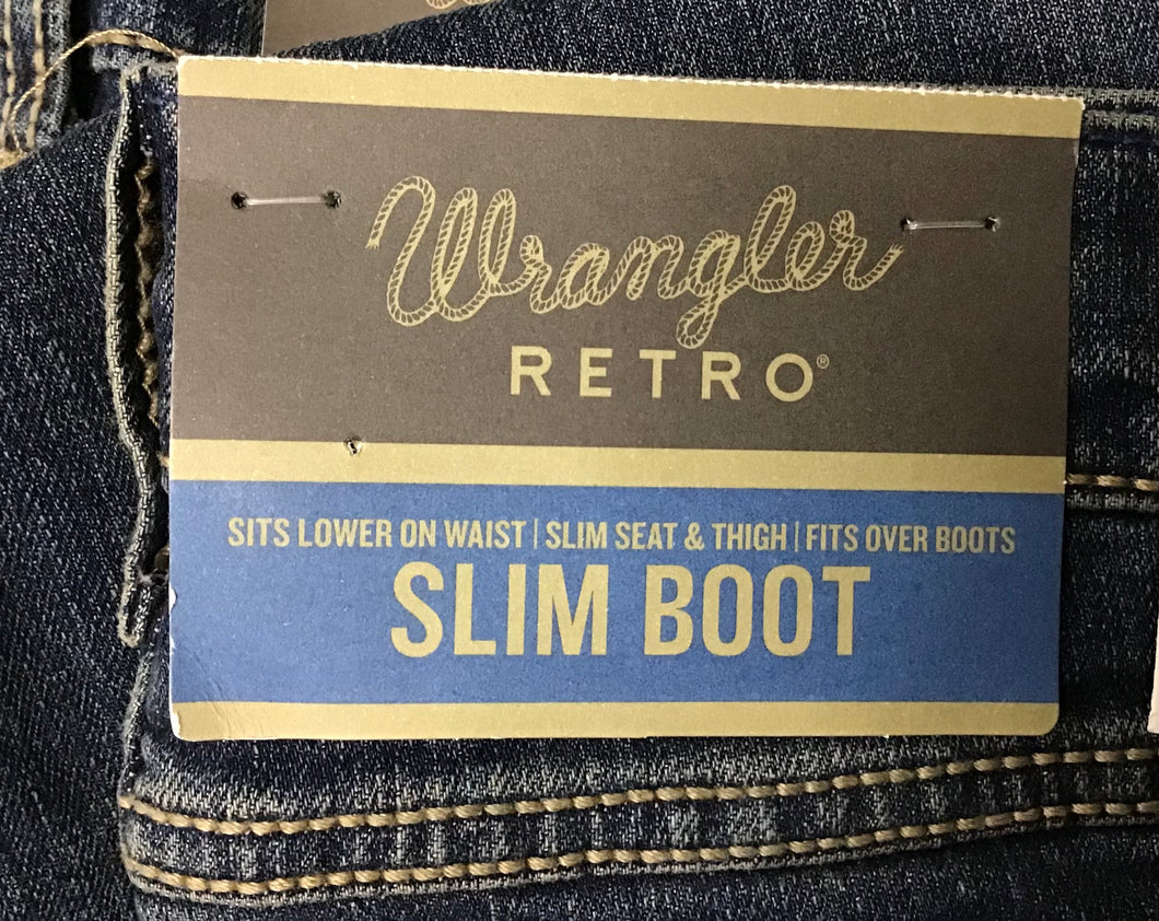 Wrangler Retro Slim Boot Stretch (77LY)